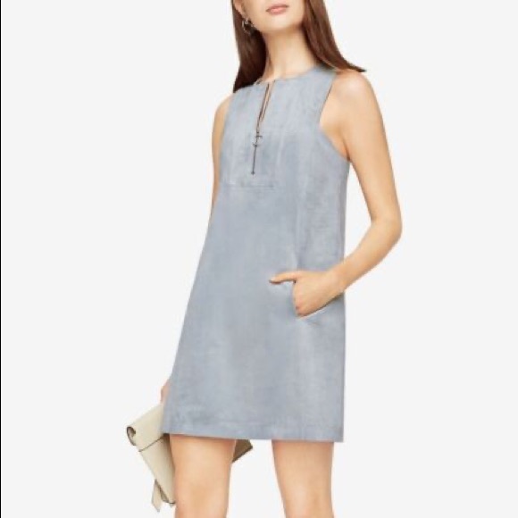 NWT BCBGMaxAzria Jamy Faux Suede Tank Mini Dress - Picture 3 of 14
